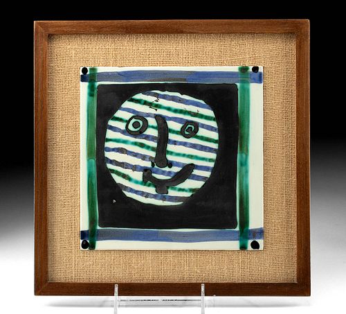 PABLO PICASSO CERAMIC TILE - "MASQUE"