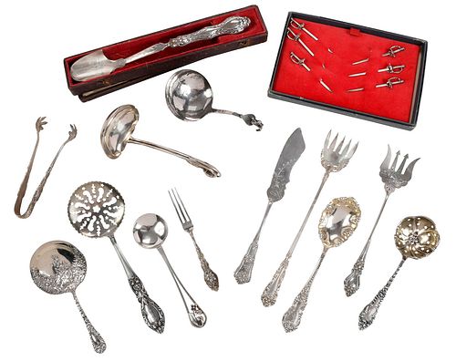 37 PIECES STERLING FLATWAREmost