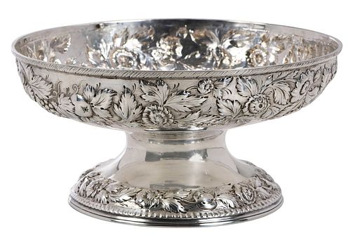 FOOTED KIRK REPOUSSE COIN SILVER BOWLBaltimore,