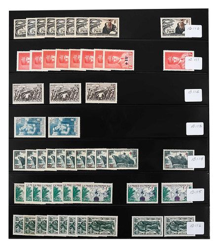 ADVANCED COLLECTION OF FRENCH POSTAGE 37103a