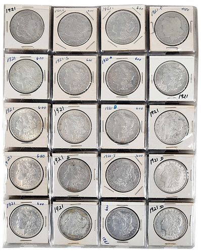 TWO ALBUMS OF U.S. SILVER DOLLARS,