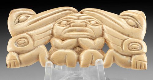 19TH C HAIDA TLINGIT WALRUS 37107d