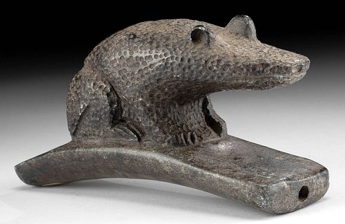 19TH C NATIVE AMERICAN STONE FROG 3710b1