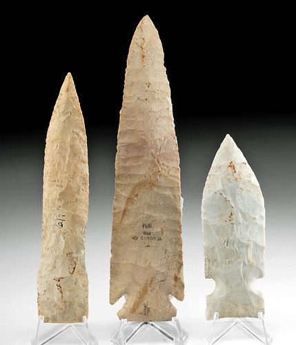 3 ARCHAIC MISSOURI NATIVE AMERICAN CHERT