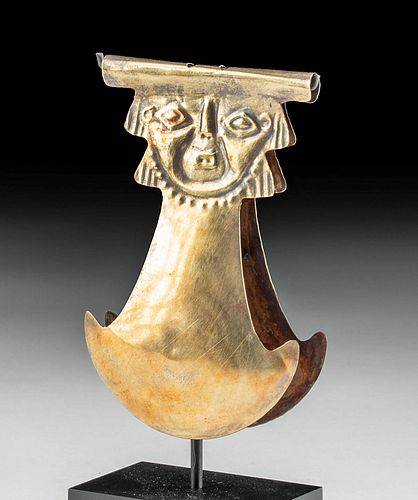 MOCHE GOLD TWEEZER IMPLEMENT ANTHROPOMORPHICPre-Columbian,