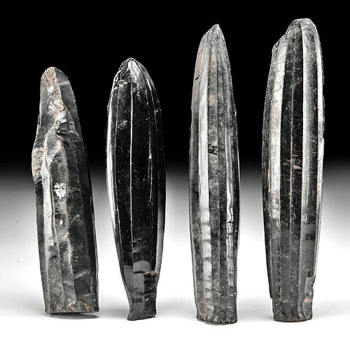 FOUR COLIMA OBSIDIAN CORES Originally 371198