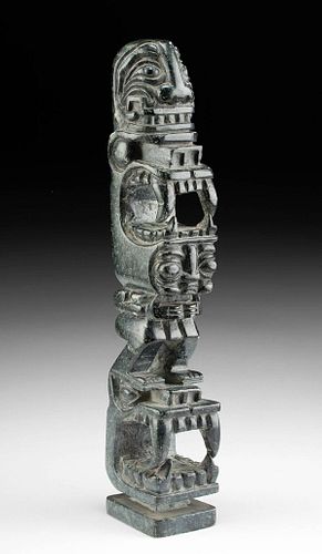 20TH C MEXICAN STEATITE TOTEM 3711c3