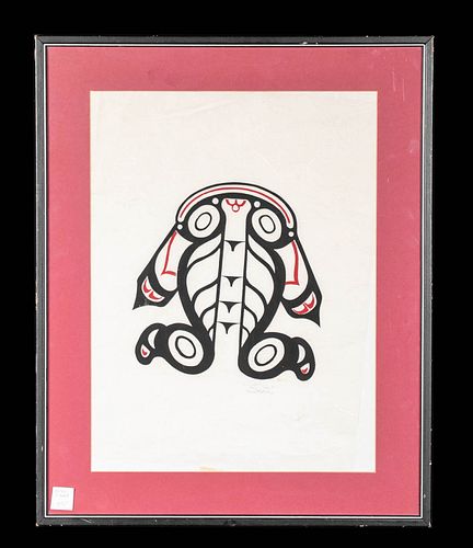 SIGNED 20TH C. HAIDA / TLINGIT