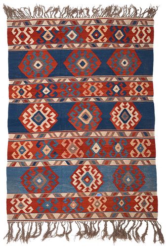 KILIM RUG20th century bands of 3711ee