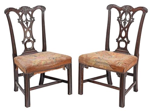 PAIR OF BRITISH CHIPPENDALE STYLE 3711fd