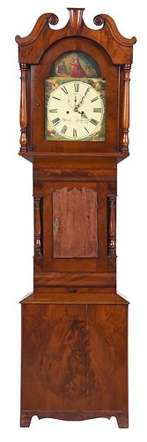 SCOTTISH MAHOGANY TALL CASE CLOCKmid 371221