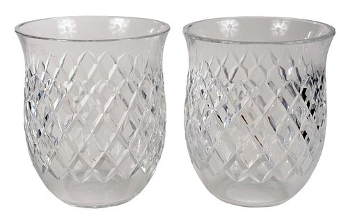 PAIR OF BACCARAT GLASS WINE COOLERSContinental,