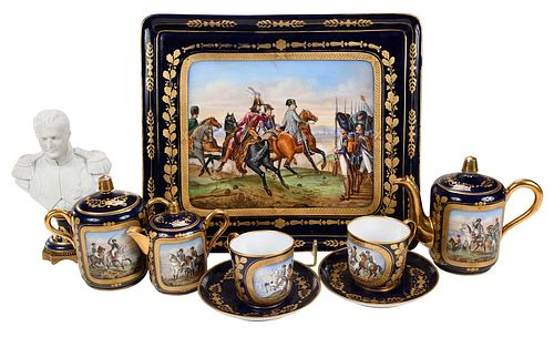 SEVEN SEVRES OR STYLE NAPOLEONIC