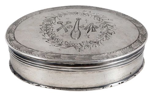 CONTINENTAL SILVER TOBACCO BOXpossibly 37125e