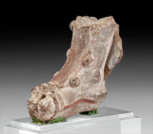 ROMAN TERRACOTTA FOOT W GLADIATOR 371266