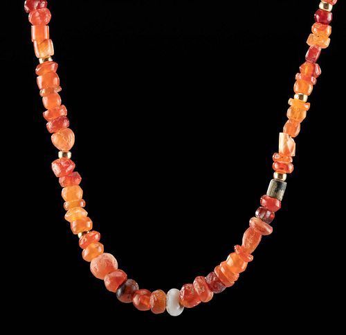 ROMAN CARNELIAN BEAD NECKLACERoman  371279