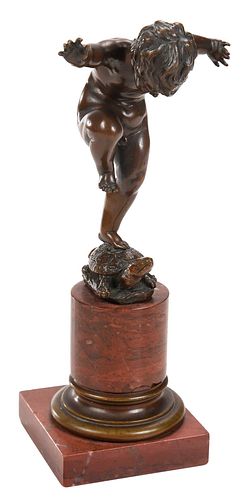 OTTO GEYER BRONZE German 1843 1914 Putto 371296