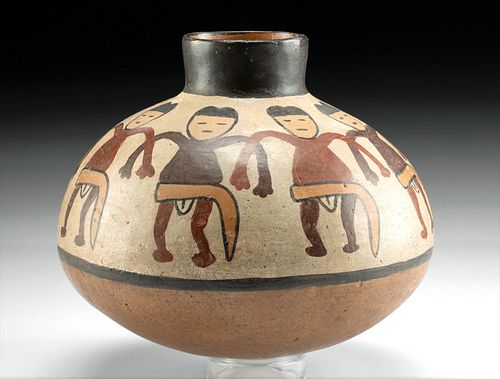 NAZCA POLYCHROME VESSEL W/ DANCING