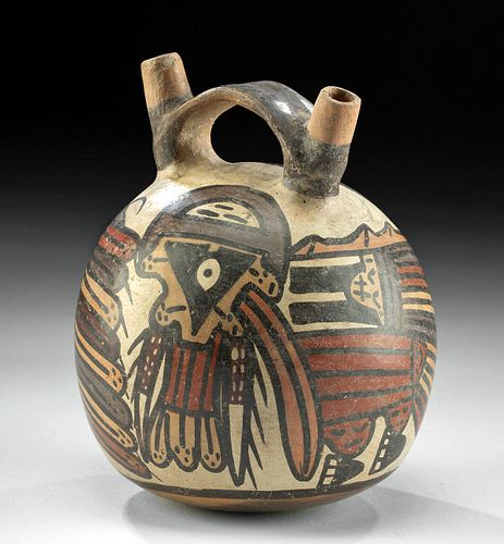 NAZCA POLYCHROME STIRRUP VESSEL  3712fb