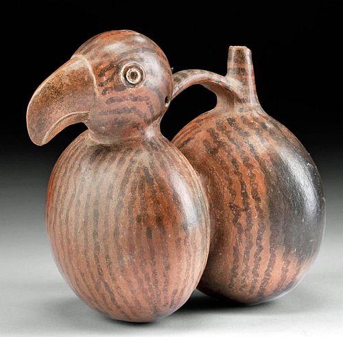 VIRU POTTERY PARROT WHISTLING DOUBLE