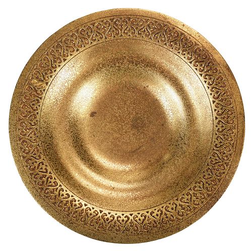 TIFFANY STUDIOS GILT BRONZE LOW 371355