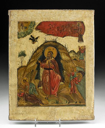 20TH C. RUSSIAN ICON - LIFE OF