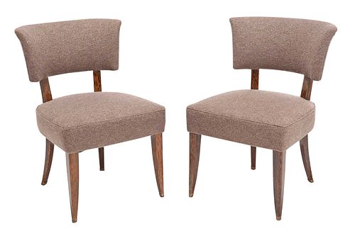 PAIR OF FRENCH ART DECO UPHOLSTERED 37135e