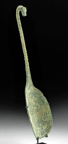 ROMAN BRONZE SCOOP W/ RAM HEAD