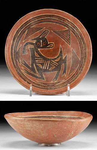 COCLE POLYCHROME BOWL W/ ZOOMORPHIC