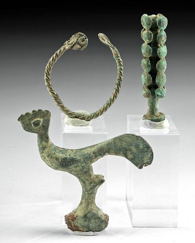 GREEK GEOMETRIC BRONZE IMPLEMENT,