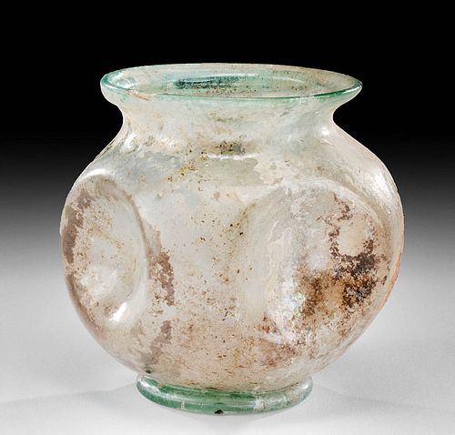 ROMAN GLASS JAR WITH DIMPLESRoman  3714ef