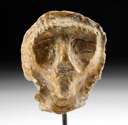 ANCIENT SYRO HITTITE POTTERY HEAD 3714f7