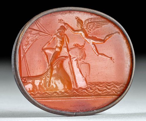 18TH C EUROPEAN NEOCLASSICAL CARNELIAN 37155a