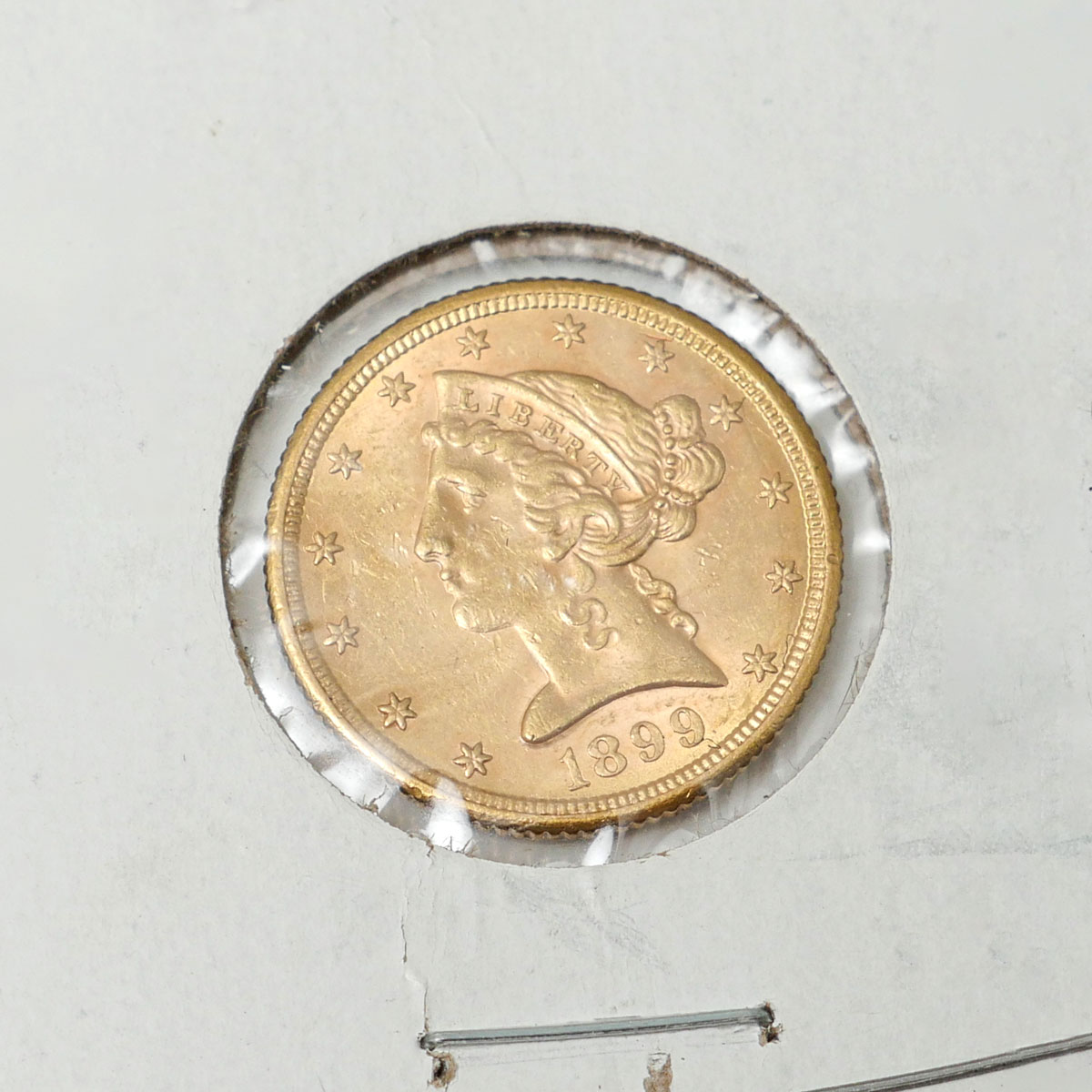1899 S MINT $5 GOLD COIN: Approx.