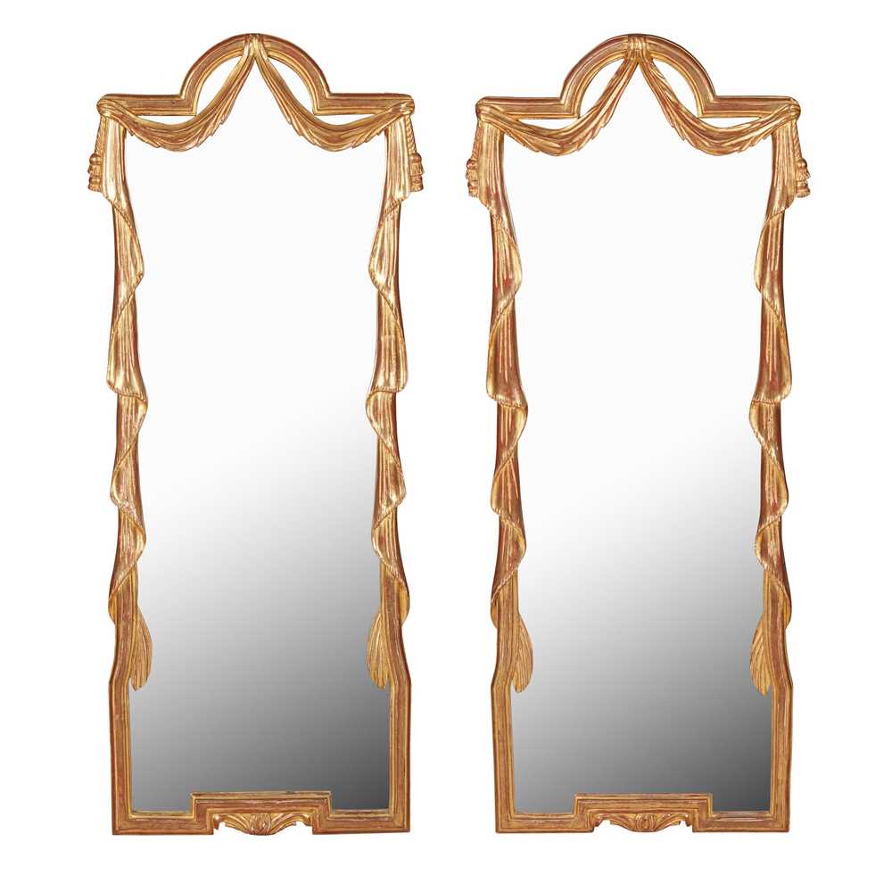 PAIR OF FRENCH GILTWOOD PIER MIRRORS LATE 36ee8d