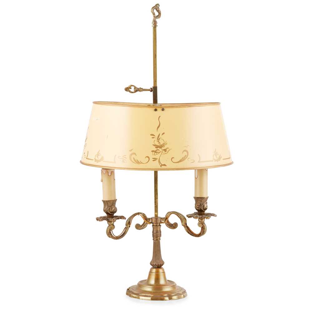 BRASS BOUILLOTE LAMP
20TH CENTURY with