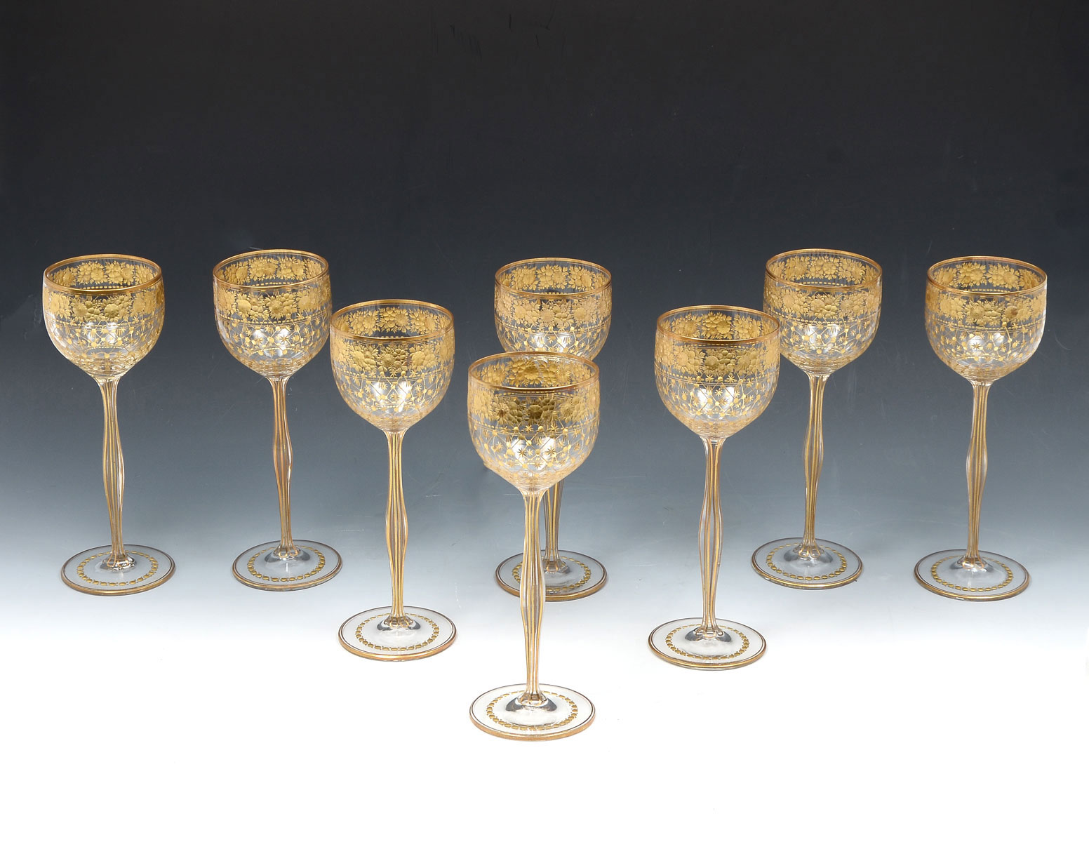 8 PC. MOSER QUALITY LONG STEM WINE