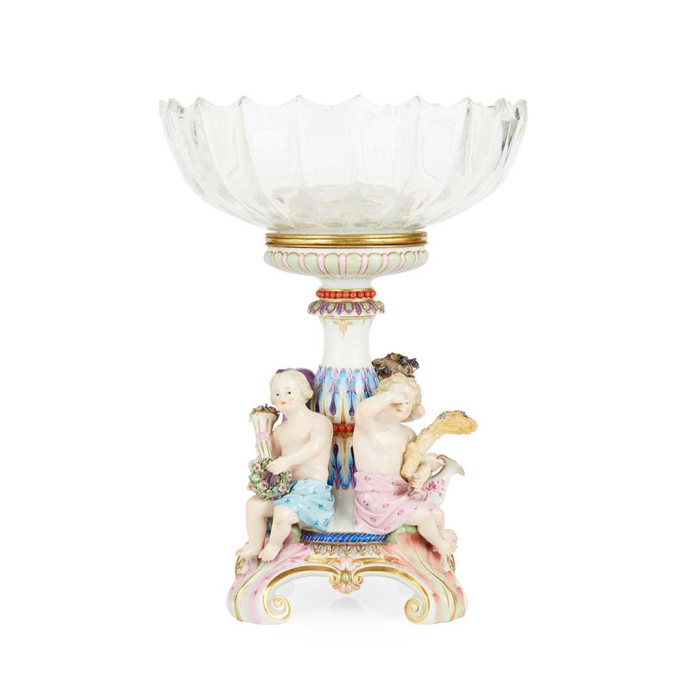 MEISSEN PORCELAIN AND GLASS FIGURAL
