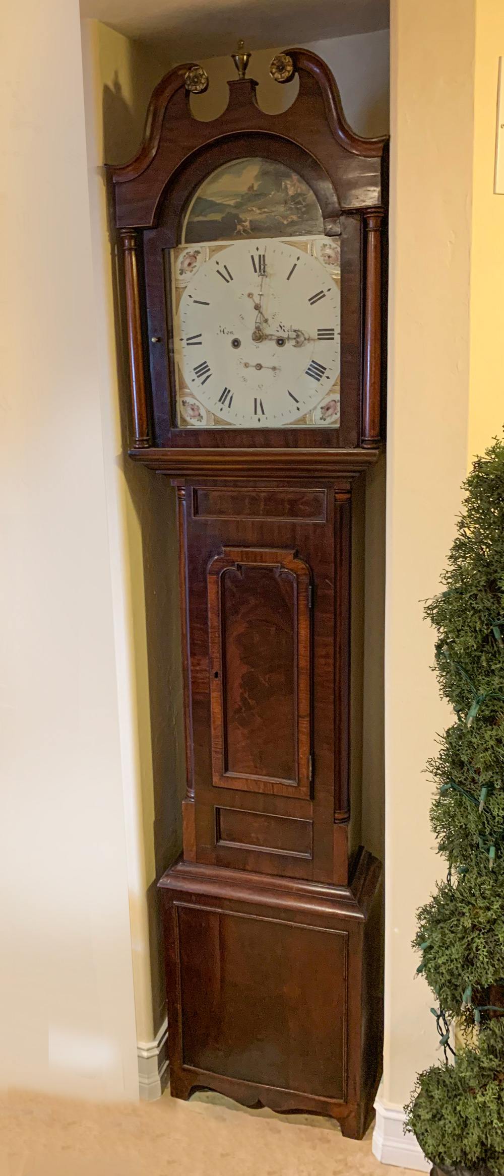 EARLY TALL CASE CLOCK: Tall case