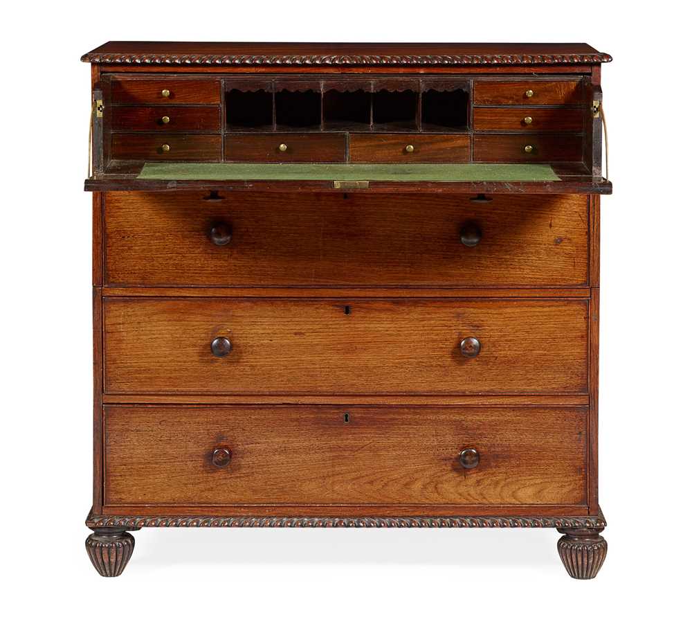 ANGLO-INDIAN PADOUK SECRETAIRE