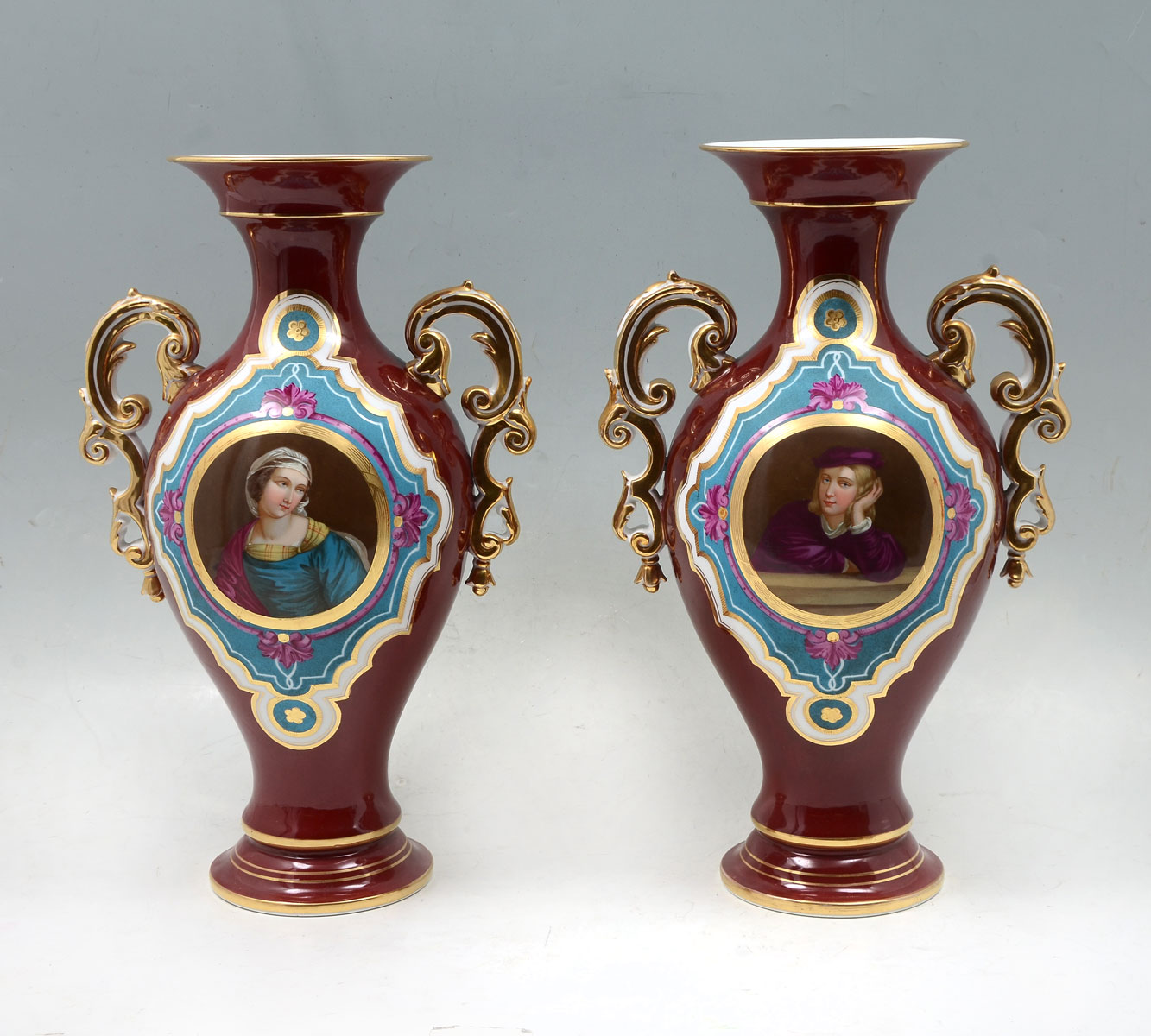 PR OF TALL OLD PARIS DOUBLE HANDLED 36ef8a
