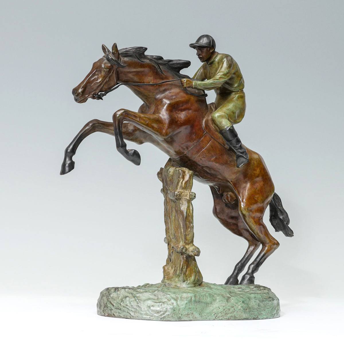 EQUESTRIAN STEEPLE CHASE BRONZE