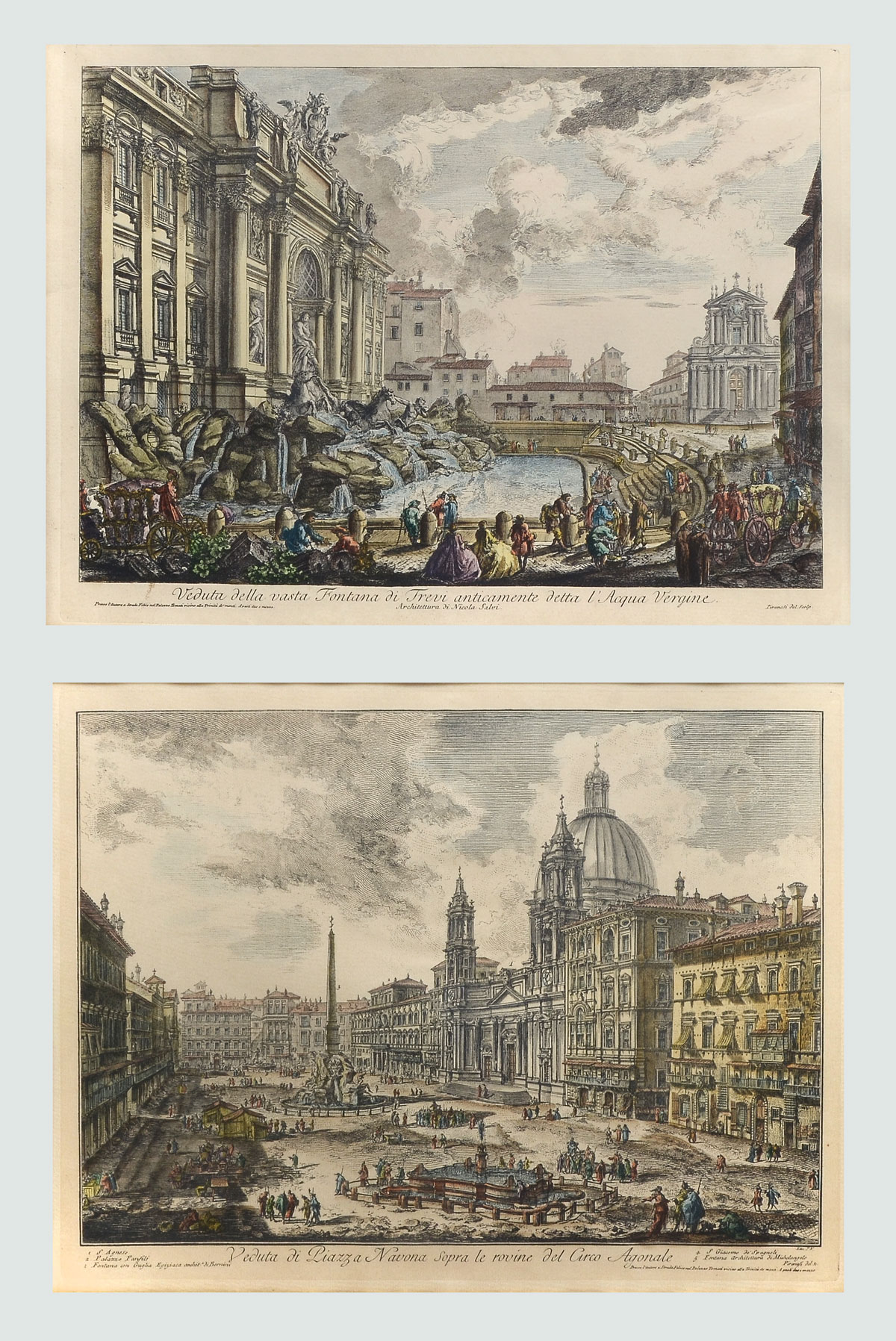 TWO ETCHINGS AFTER PIRANESI: Two