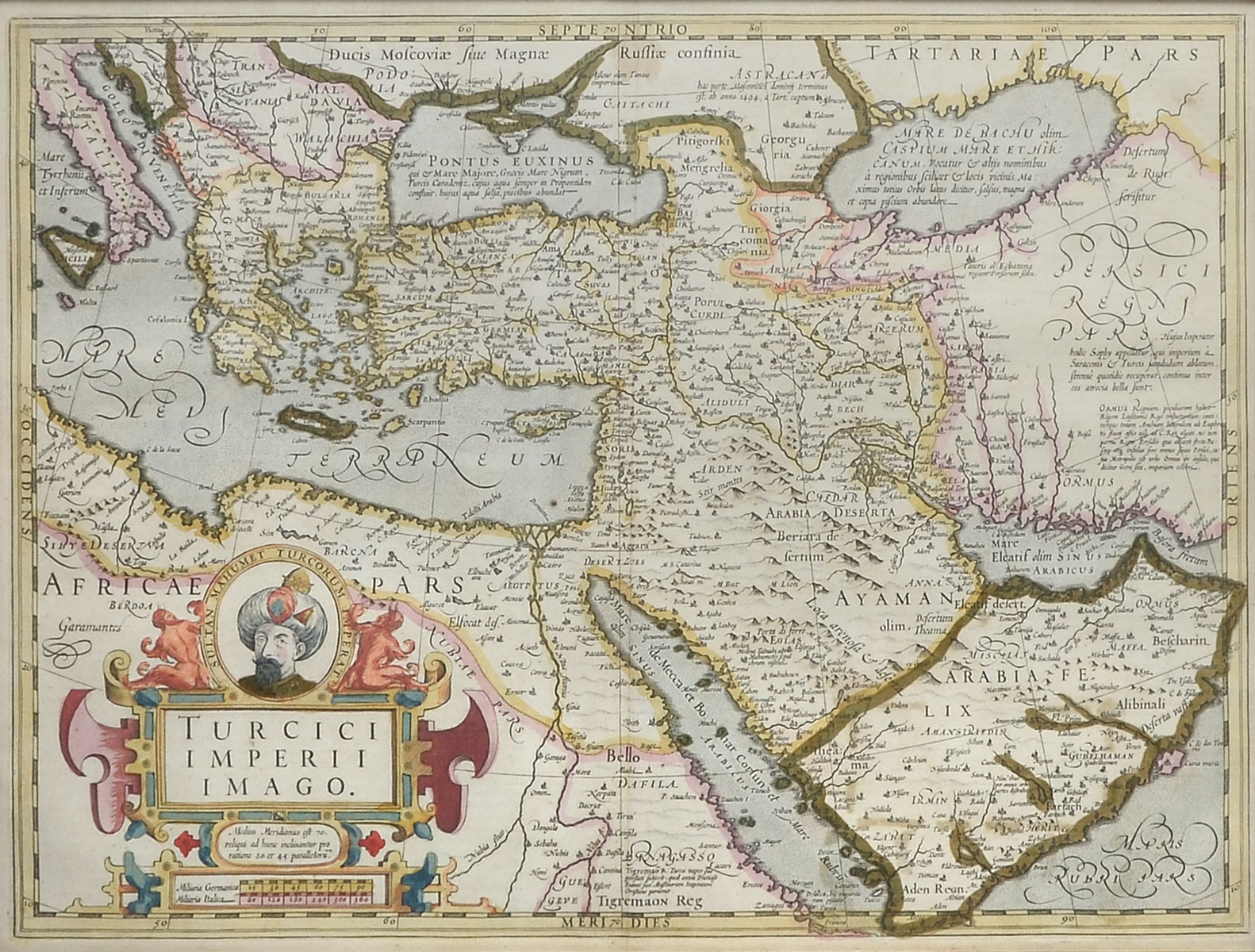 EARLY MAP OF THE TURKISH EMPIRE: