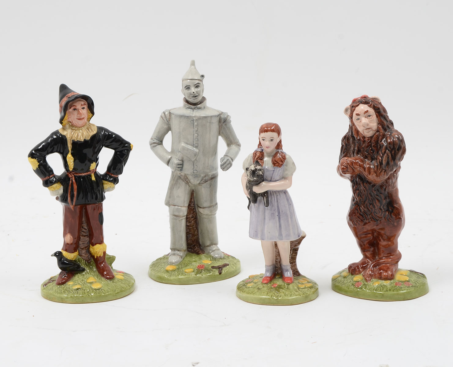 4 PC. ROYAL DOULTON WIZARD OF OZ 60TH