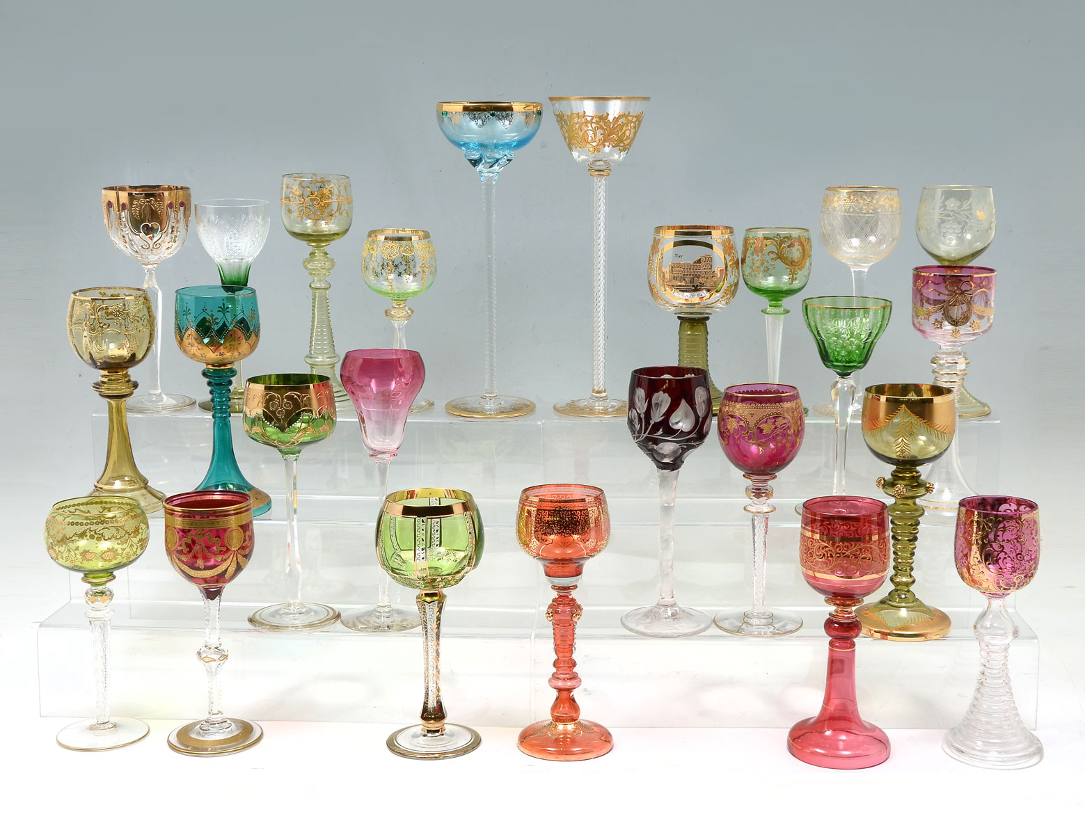 25 PC. STEMWARE COLLECTION: Largest