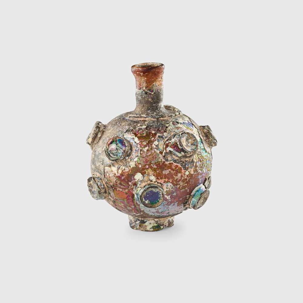 SASANIAN GLASS BOTTLE
WESTERN ASIA,