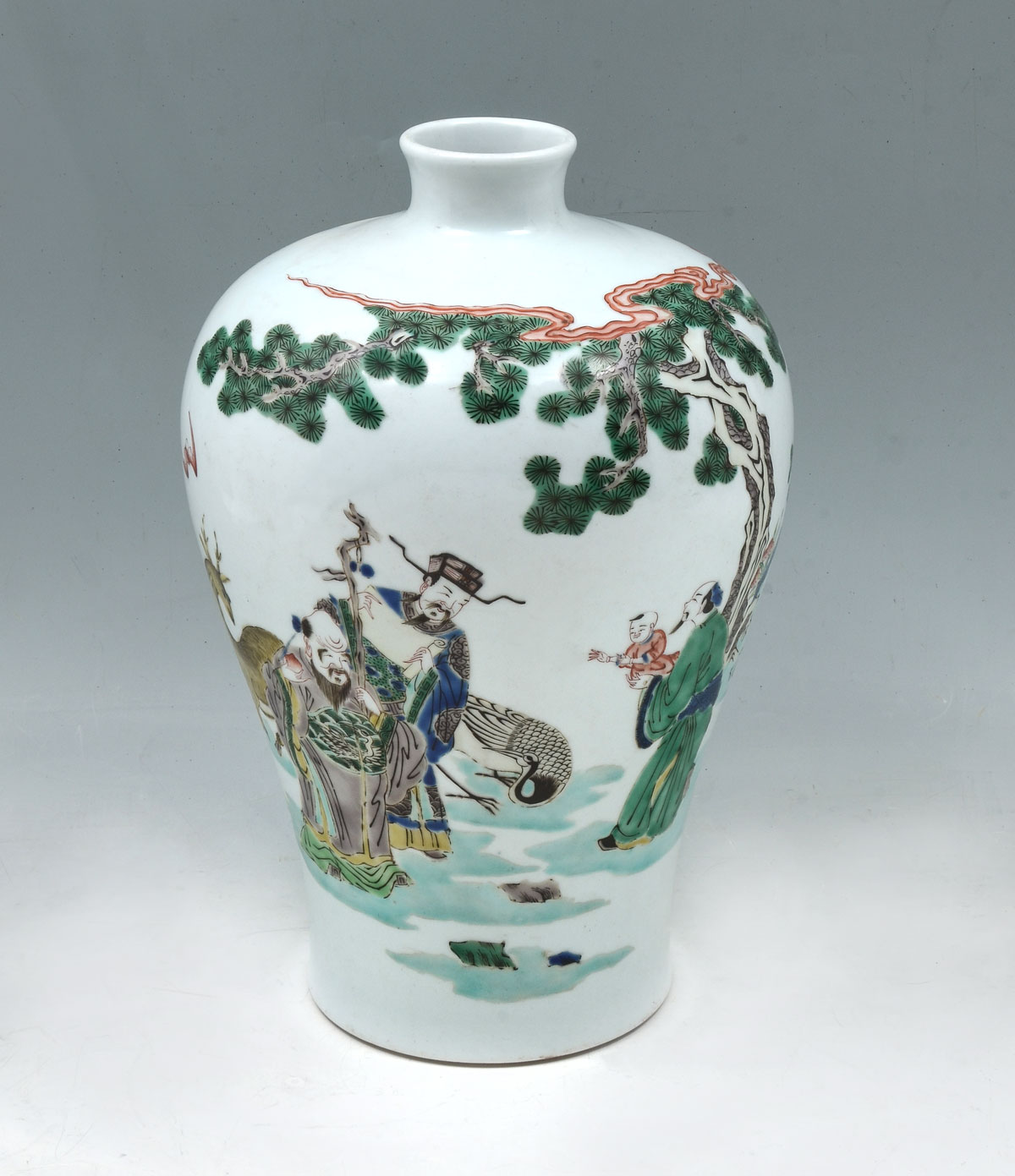 MEIPING FORM CHINESE IMMORTAL VASE:
