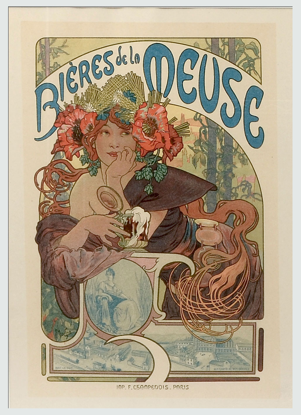 ALPHONSE MUCHA NOUVEAU POSTER: