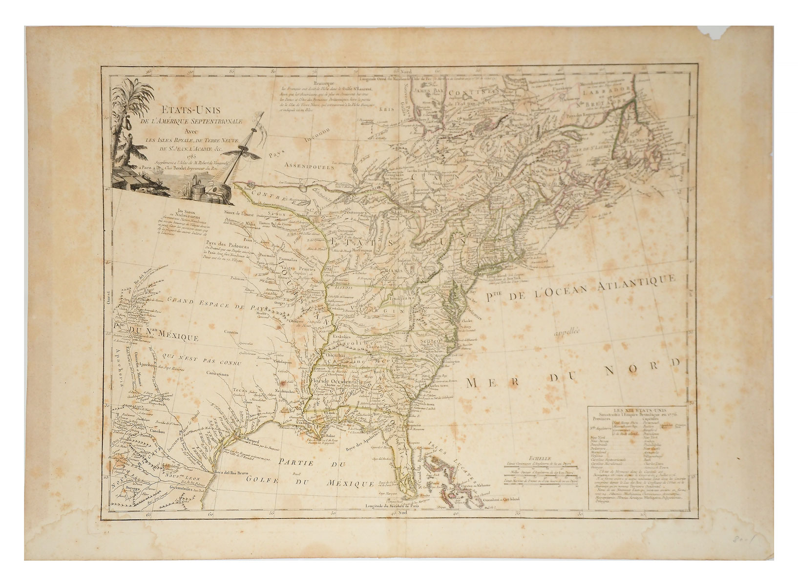 EARLY UNITED STATES MAP Early 36f1b0